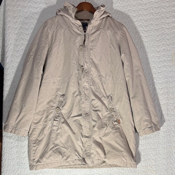 American Eagle Outfitters Jackets & Blazers - American Eagle Outfitters Beige Hooded Utility Jacket